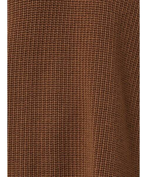 ELENDEEK（エレンディーク）の「ビッグカラージップニット（ニット/セーター・レディース・オフホワイト/ブラック/ブラウン・FREE）」の6枚目の写真