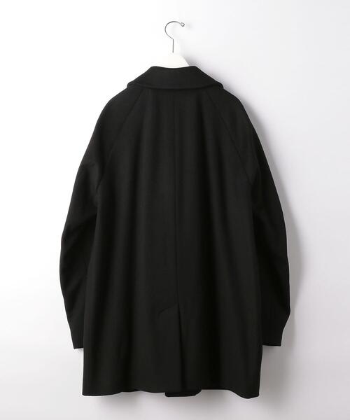 HEVO（イーヴォ）の「＜hevo（イーヴォ）＞WO/NY AMA725 ステンカラーコート（ステンカラーコート・メンズ・ブラック・46/50/48）」の2枚目の写真
