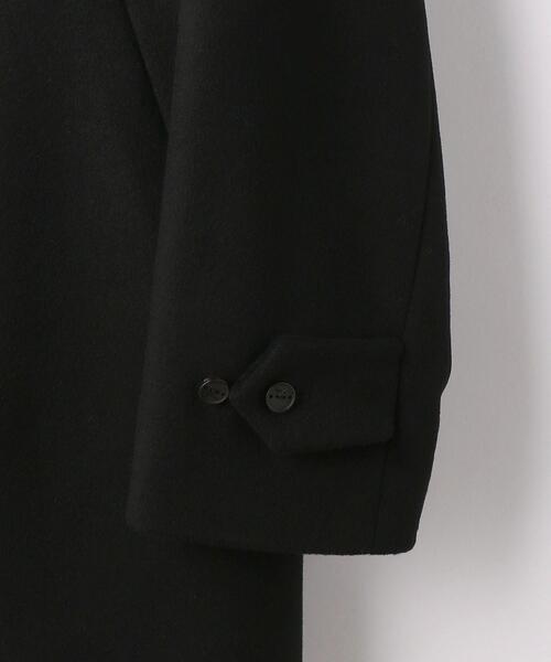 HEVO（イーヴォ）の「＜hevo（イーヴォ）＞WO/NY AMA725 ステンカラーコート（ステンカラーコート・メンズ・ブラック・46/50/48）」の4枚目の写真