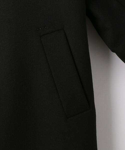 HEVO（イーヴォ）の「＜hevo（イーヴォ）＞WO/NY AMA725 ステンカラーコート（ステンカラーコート・メンズ・ブラック・46/50/48）」の8枚目の写真