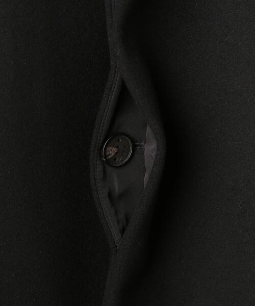 HEVO（イーヴォ）の「＜hevo（イーヴォ）＞WO/NY AMA725 ステンカラーコート（ステンカラーコート・メンズ・ブラック・46/50/48）」の9枚目の写真