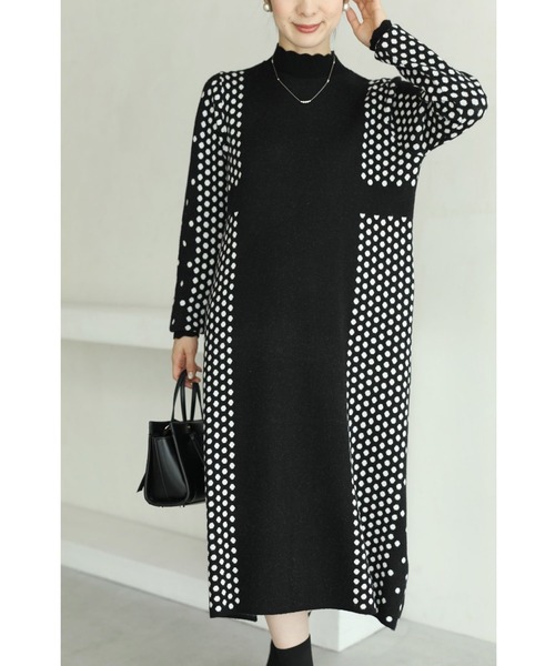 黒 細見え錯視効果ラインのドット柄ミディアムワンピース ワンピース Cawaii カワイイ のファッション通販 Zozotown 黒 細見え錯視効果ラインのドット柄ミディアムワンピース ワンピース Cawaii カワイイ のファッション通販 Zozotown