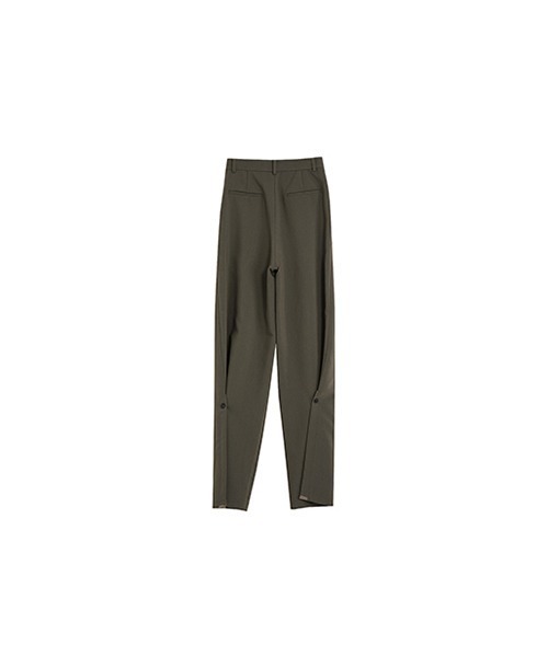 UNSPOKEN(アンスポクン)の「【UNSPOKEN】Double pleats slit design trousers UD21K015(スラックス・レディース・モカ・L/S/M)」の11枚目の写真
