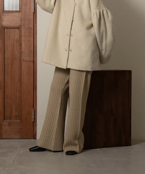 lawgy（ラウジー）の「pattern knit pants（その他パンツ・レディース・ベージュ/ブラウン・FREE）」の8枚目の写真