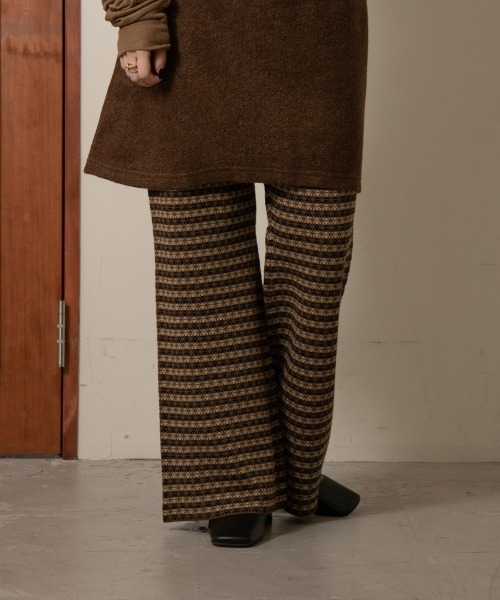 lawgy（ラウジー）の「pattern knit pants（その他パンツ・レディース・ベージュ/ブラウン・FREE）」の12枚目の写真