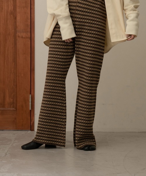 lawgy（ラウジー）の「pattern knit pants（その他パンツ・レディース・ベージュ/ブラウン・FREE）」の16枚目の写真
