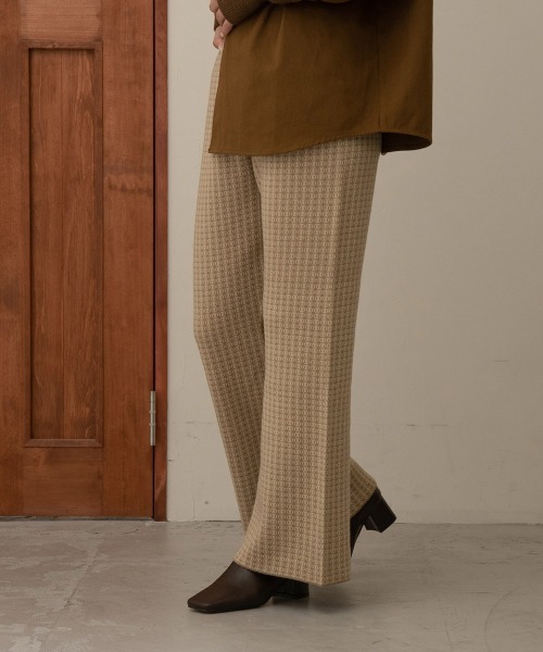 lawgy（ラウジー）の「pattern knit pants（その他パンツ・レディース・ベージュ/ブラウン・FREE）」の6枚目の写真