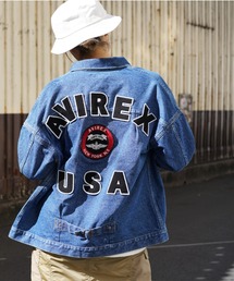 AVIREX | 【直営店限定】TYPE BLUE VARSITY DENIM JACKET/ タイプブルー バーシティ デニムジャケット(デニムジャケット)