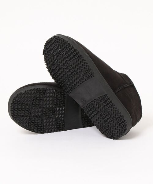 KOBE LETTUCE（コウベレタス）の「アンクルムートンブーツ（ブーツ・レディース・チャコールグレー/ブラック/ダークブラウン・M/L）」の4枚目の写真