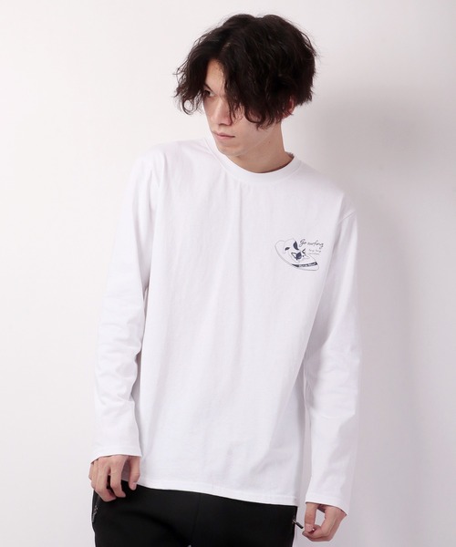 FUNALIVE(ファンアライブ)の「フレンチブルドッグデザイン長袖Tシャツ(Tシャツ/カットソー・メンズ・ホワイト/ブルーグリーン・S/L/M)」の22枚目の写真