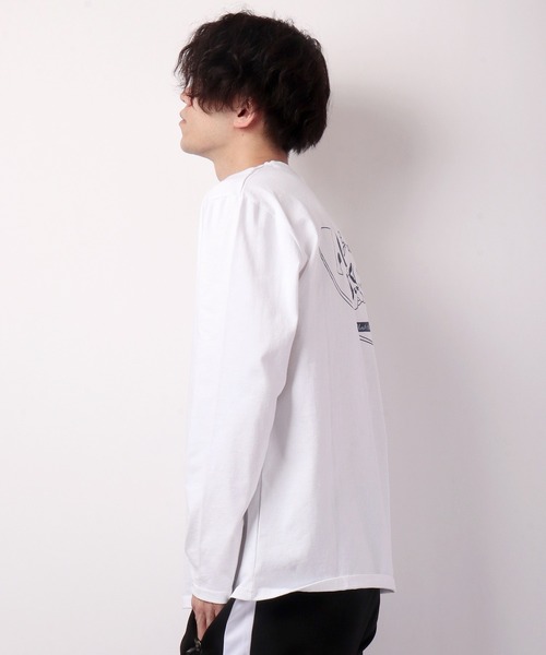 FUNALIVE(ファンアライブ)の「フレンチブルドッグデザイン長袖Tシャツ(Tシャツ/カットソー・メンズ・ホワイト/ブルーグリーン・S/L/M)」の19枚目の写真