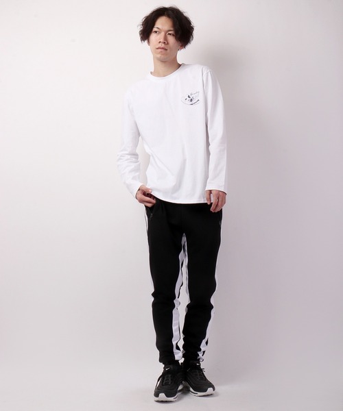 フレンチブルドッグ　GOLFロングティー フレンチブルドッグデザイン長袖Tシャツ バックプリント
