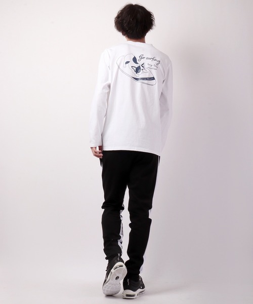 FUNALIVE(ファンアライブ)の「フレンチブルドッグデザイン長袖Tシャツ(Tシャツ/カットソー・メンズ・ホワイト/ブルーグリーン・S/L/M)」の11枚目の写真