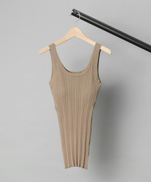 【 ADAWAS / アダワス 】 PLEATED STITCH TANK TOP / プリーツステッチタンクトップ