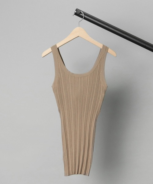 ADAWAS(アダワズ)の「【 ADAWAS / アダワス 】 PLEATED STITCH TANK TOP / プリーツステッチタンクトップ(タンクトップ・レディース・ネイビー/ピンク/グレイッシュベージュ・FREE)」の14枚目の写真
