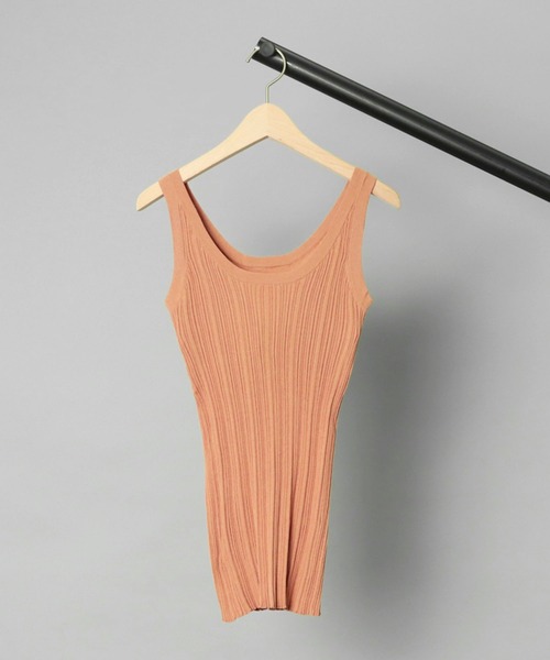 ADAWAS(アダワズ)の「【 ADAWAS / アダワス 】 PLEATED STITCH TANK TOP / プリーツステッチタンクトップ(タンクトップ・レディース・ネイビー/ピンク/グレイッシュベージュ・FREE)」の10枚目の写真