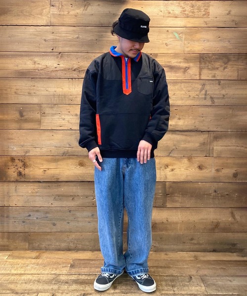 XLARGE(エクストララージ)の「PANELED NYLON SWEAT(スウェット・メンズ・ブラック/ブルー/アッシュ・S/M/L/XL)」の20枚目の写真