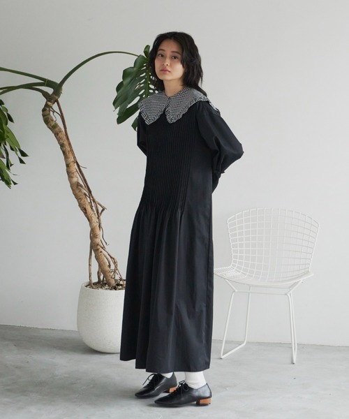 Libra Cue（リブラ キュー）の「”アソート付け襟”　　　　　　　　　　　　　　　　　　　　　　　コーディネートの主役になるボリューム感、トップス、ワンピース、アウターなど様々なアイテムに使用可（付け襟・レディース・ブラック系1/ベージュ/ブラック系2・FREE）」の19枚目の写真