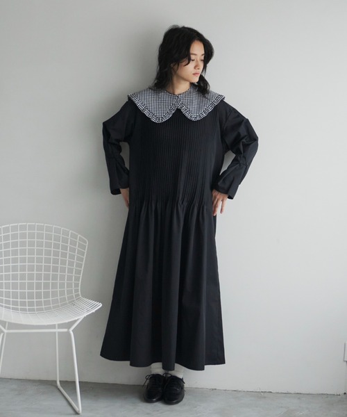 Libra Cue（リブラ キュー）の「”アソート付け襟”　　　　　　　　　　　　　　　　　　　　　　　コーディネートの主役になるボリューム感、トップス、ワンピース、アウターなど様々なアイテムに使用可（付け襟・レディース・ブラック系1/ベージュ/ブラック系2・FREE）」の20枚目の写真