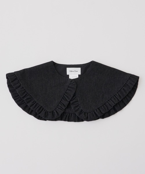 Libra Cue（リブラ キュー）の「”アソート付け襟”　　　　　　　　　　　　　　　　　　　　　　　コーディネートの主役になるボリューム感、トップス、ワンピース、アウターなど様々なアイテムに使用可（付け襟・レディース・ブラック系1/ベージュ/ブラック系2・FREE）」の8枚目の写真