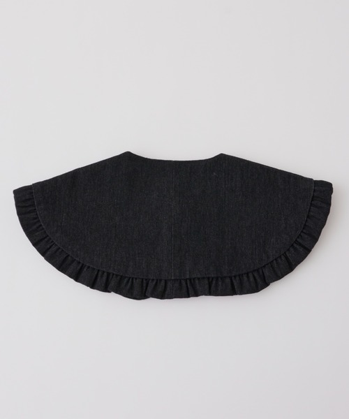 Libra Cue（リブラ キュー）の「”アソート付け襟”　　　　　　　　　　　　　　　　　　　　　　　コーディネートの主役になるボリューム感、トップス、ワンピース、アウターなど様々なアイテムに使用可（付け襟・レディース・ブラック系1/ベージュ/ブラック系2・FREE）」の9枚目の写真