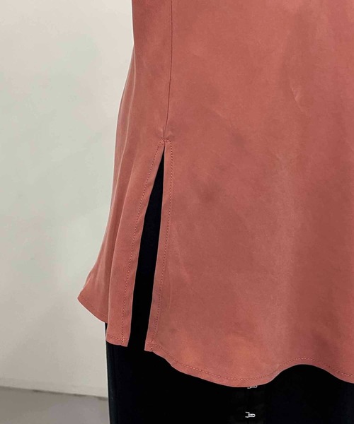 CAPRICIEUX LE'MAGE（カプリシューレマージュ）の「バイヤスプルオーバー（シャツ/ブラウス・レディース・ブラック/ベージュ/ピンク・FREE）」の9枚目の写真