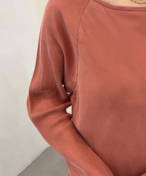 CAPRICIEUX LE'MAGE（カプリシューレマージュ）の「バイヤスプルオーバー（シャツ/ブラウス・レディース・ブラック/ベージュ/ピンク・FREE）」の10枚目の写真