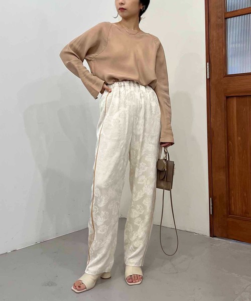 CAPRICIEUX LE'MAGE（カプリシューレマージュ）の「バイヤスプルオーバー（シャツ/ブラウス・レディース・ブラック/ベージュ/ピンク・FREE）」の19枚目の写真