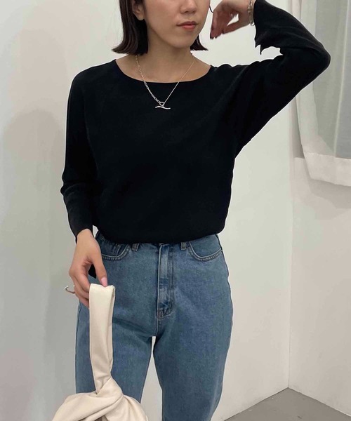 CAPRICIEUX LE'MAGE（カプリシューレマージュ）の「バイヤスプルオーバー（シャツ/ブラウス・レディース・ブラック/ベージュ/ピンク・FREE）」の22枚目の写真