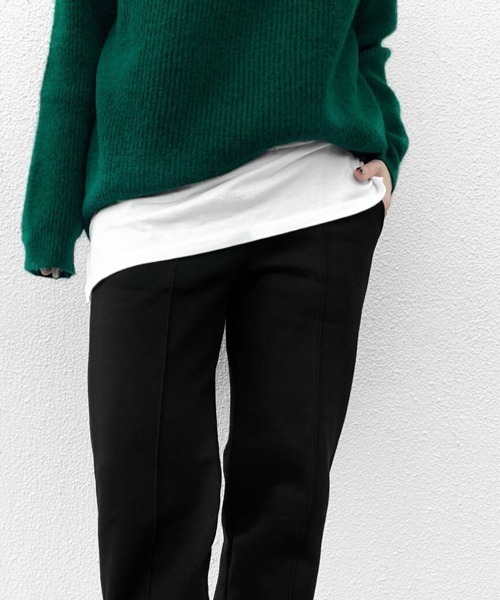 LVEU.(ラブユ.)の「Center seam sweat jogger pants / センターシームスウェットジョガーパンツ(Ai select)(その他パンツ・レディース・ブラック・FREE)」の10枚目の写真