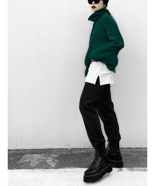 LVEU.(ラブユ.)の「Center seam sweat jogger pants / センターシームスウェットジョガーパンツ(Ai select)(その他パンツ・レディース・ブラック・FREE)」の7枚目の写真