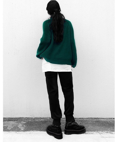 LVEU.(ラブユ.)の「Center seam sweat jogger pants / センターシームスウェットジョガーパンツ(Ai select)(その他パンツ・レディース・ブラック・FREE)」の9枚目の写真