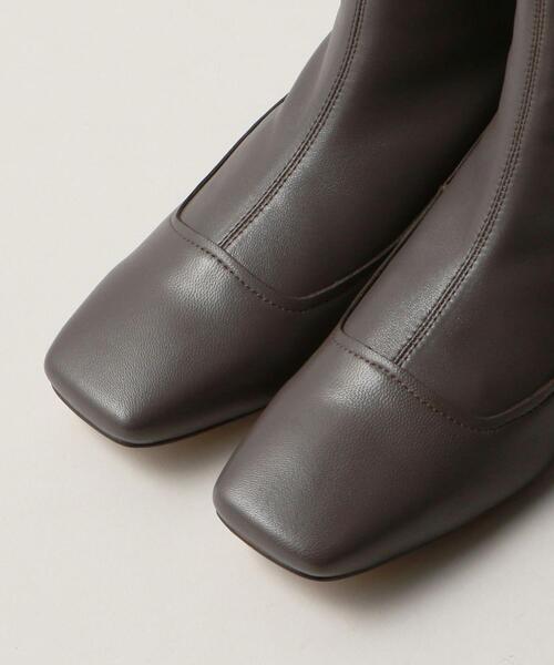 ODETTE E ODILE（オデットエオディール）の「スクエアストレッチ ショートブーツ35↑（ブーツ・レディース・ブラック/ベージュ/モカ・23cm/24cm/22.5cm/23.5cm/24.5cm/22cm/25cm）」の14枚目の写真