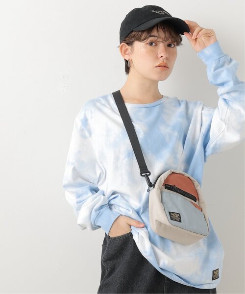 DOUBLE NAME（ダブルネーム）の「RUSSELL ATHLETIC×DOUBLE NAMEタイダイ染めロンTEE（Tシャツ/カットソー・レディース・イエロー/スミクロ/サックスブルー/パープル・FREE）」の2枚目の写真