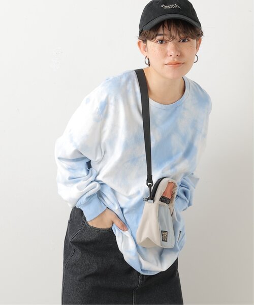 DOUBLE NAME（ダブルネーム）の「RUSSELL ATHLETIC×DOUBLE NAMEタイダイ染めロンTEE（Tシャツ/カットソー・レディース・イエロー/スミクロ/サックスブルー/パープル・FREE）」の5枚目の写真