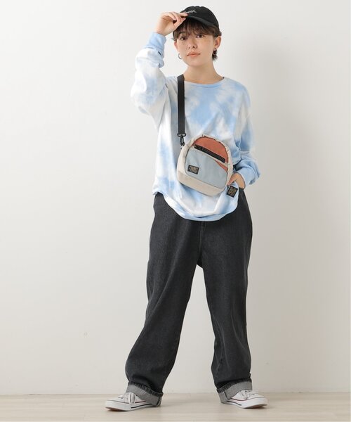 DOUBLE NAME（ダブルネーム）の「RUSSELL ATHLETIC×DOUBLE NAMEタイダイ染めロンTEE（Tシャツ/カットソー・レディース・イエロー/スミクロ/サックスブルー/パープル・FREE）」の9枚目の写真