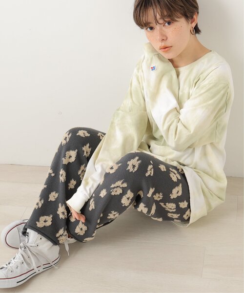 DOUBLE NAME（ダブルネーム）の「RUSSELL ATHLETIC×DOUBLE NAMEタイダイ染めロンTEE（Tシャツ/カットソー・レディース・イエロー/スミクロ/サックスブルー/パープル・FREE）」の18枚目の写真