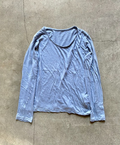 Plantation(プランテーション)の「エジプトコットン(Tシャツ/カットソー・レディース・ダークグレー/ベビーピンク/グリーン/ライトピンク/ライトブルー・M size)」の3枚目の写真