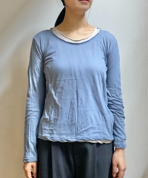 Plantation(プランテーション)の「エジプトコットン(Tシャツ/カットソー・レディース・ダークグレー/ベビーピンク/グリーン/ライトピンク/ライトブルー・M size)」の16枚目の写真