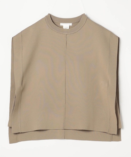 NICOLE white（ニコルホワイト）の「ニットベスト×バンドカラーブラウスＳＥＴ（ベスト・レディース・チャコールグレー/ベージュ/サックスブルー/グリーン・FREE）」の19枚目の写真