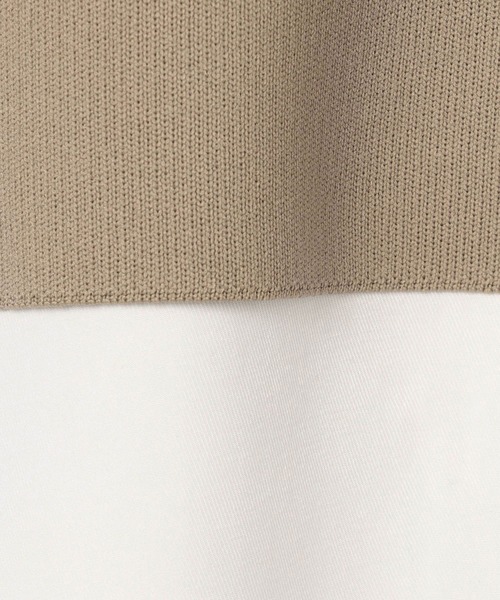 NICOLE white（ニコルホワイト）の「ニットベスト×バンドカラーブラウスＳＥＴ（ベスト・レディース・チャコールグレー/ベージュ/サックスブルー/グリーン・FREE）」の22枚目の写真