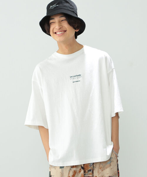 BeAMS DOT（ビームスドット）の「【WEB限定】BeAMS DOT / タイポグラフィ― Tシャツ（Tシャツ/カットソー・メンズ・ホワイト/グリーン系その他・MEDIUM/LARGE）」の6枚目の写真