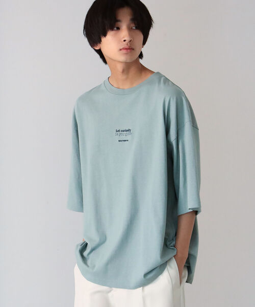 BeAMS DOT（ビームスドット）の「【WEB限定】BeAMS DOT / タイポグラフィ― Tシャツ（Tシャツ/カットソー・メンズ・ホワイト/グリーン系その他・MEDIUM/LARGE）」の10枚目の写真