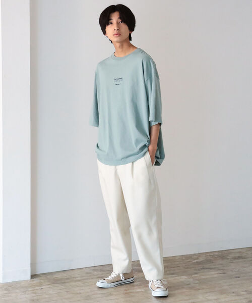 BeAMS DOT（ビームスドット）の「【WEB限定】BeAMS DOT / タイポグラフィ― Tシャツ（Tシャツ/カットソー・メンズ・ホワイト/グリーン系その他・MEDIUM/LARGE）」の12枚目の写真
