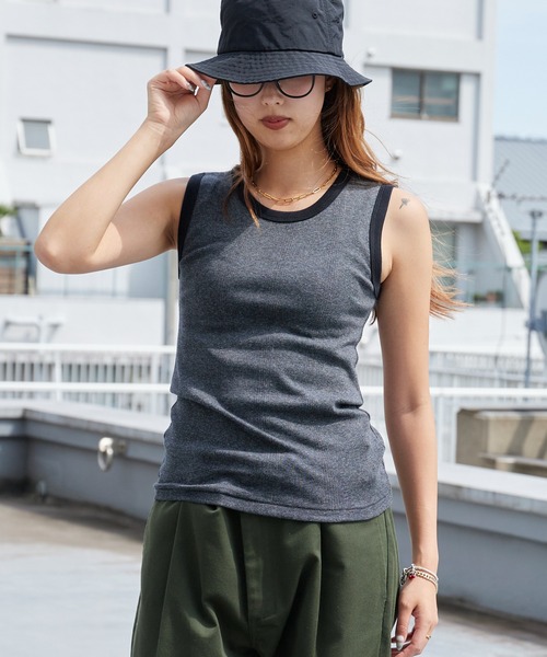 MILLER(ミラー)の「R.P.miller/ミラー TANK TOPS インナー タンクトップ ボーダー 2026新作 再入荷(タンクトップ・レディース・ホワイト/グリーン/ブラウン/オレンジ/ホワイト×ネイビー/グレー/オレンジ系その他/モカ/イエロー/レッド/レッド系2/グリーン系1/アイボリー/ブラック系1/ネイビー系1/ネイビー/ブラック/ダークブラウン/ライトブルー/レッド系1/ブラック×ホワイト/ホワイト系その他・FREE)」の8枚目の写真