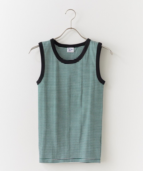 MILLER（ミラー）の「R.P.miller/ミラー TANK TOPS インナー タンクトップ ボーダー 2026新作　再入荷（タンクトップ・レディース・ホワイト/グリーン/ブラウン/オレンジ/ホワイト×ネイビー/グレー/オレンジ系その他/モカ/イエロー/レッド・FREE）」の18枚目の写真