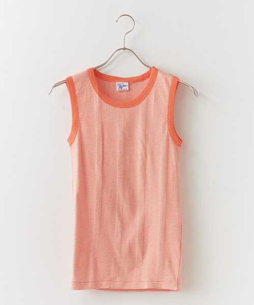 MILLER（ミラー）の「R.P.miller/ミラー TANK TOPS インナー タンクトップ ボーダー 2026新作　再入荷（タンクトップ・レディース・ホワイト/グリーン/ブラウン/オレンジ/ホワイト×ネイビー/グレー/オレンジ系その他/モカ/イエロー/レッド・FREE）」の17枚目の写真