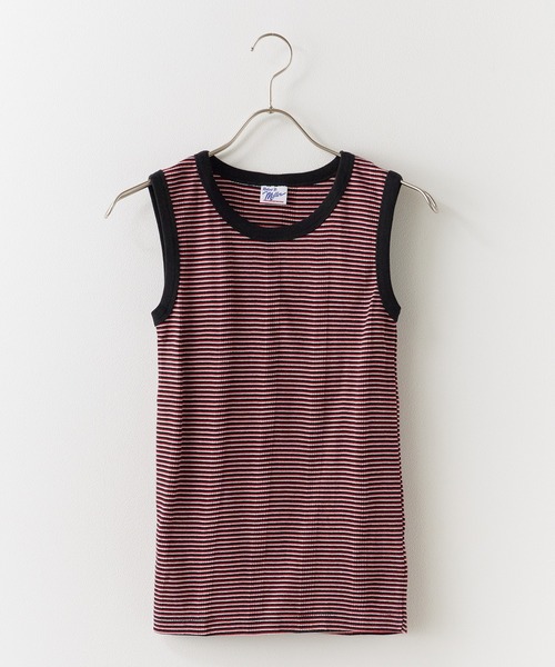 MILLER（ミラー）の「R.P.miller/ミラー TANK TOPS インナー タンクトップ ボーダー 2026新作　再入荷（タンクトップ・レディース・ホワイト/グリーン/ブラウン/オレンジ/ホワイト×ネイビー/グレー/オレンジ系その他/モカ/イエロー/レッド・FREE）」の12枚目の写真