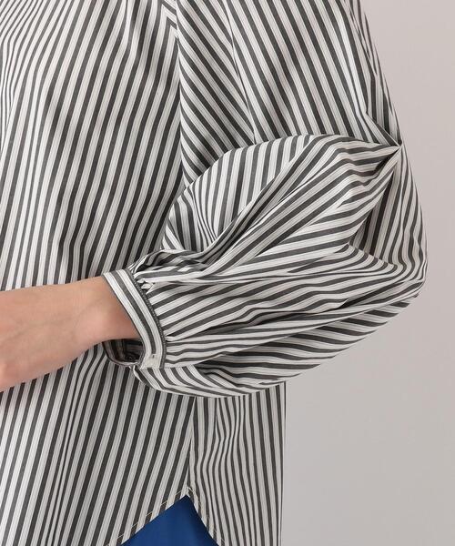 OPAQUE.CLIP（オペークドットクリップ）の「◆コットンタイプライター ボリュームスリーブブラウス（シャツ/ブラウス・レディース・ベージュ/ブラック系2/ホワイト系/ブルー系2・38/36/40/42）」の9枚目の写真