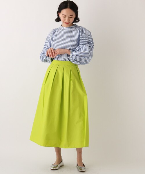 OPAQUE.CLIP（オペークドットクリップ）の「◆コットンタイプライター ボリュームスリーブブラウス（シャツ/ブラウス・レディース・ベージュ/ブラック系2/ホワイト系/ブルー系2・38/36/40/42）」の19枚目の写真